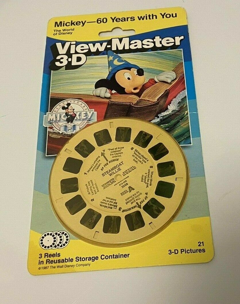 Mickey - 60 Years With You View-master 3-d Reels Unopened