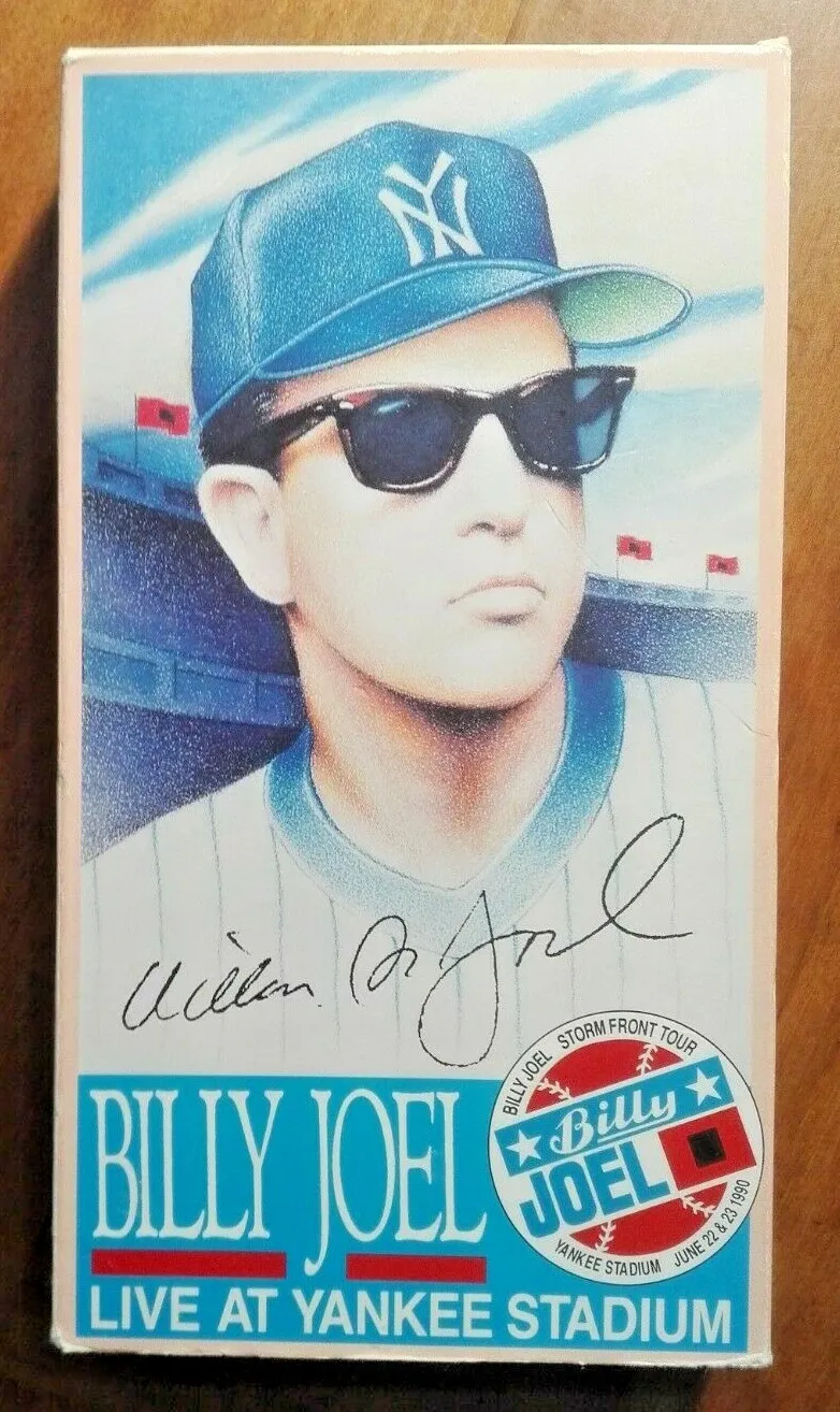 Billy Joel Live At Yankee Stadium Vhs Video + Shipping Deal!