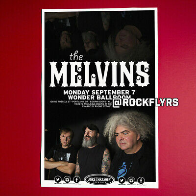 Melvins 2015 Original 11x17 Concert Street Poster. Portland Oregon.