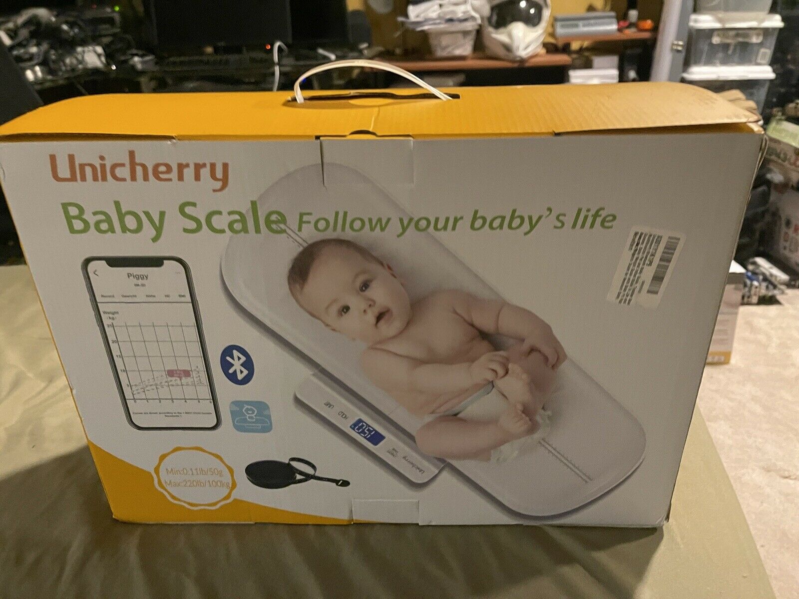 Unicherry Multi Function Digital Baby Scale Bluetooth With Manual