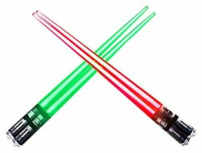Lightsaber Led Light Up Chopsticks, Red/green, Pair Of 2