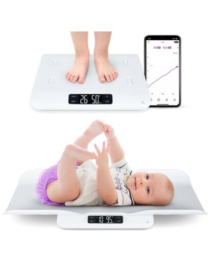 Greater Goods Smart Baby Scale, Bluetooth Connected Device, Toddler Scale, Pet