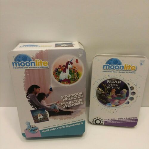 Moonlite Value Pack Projector & W/uni The Unicorn & Frozen A Royal Sleepover