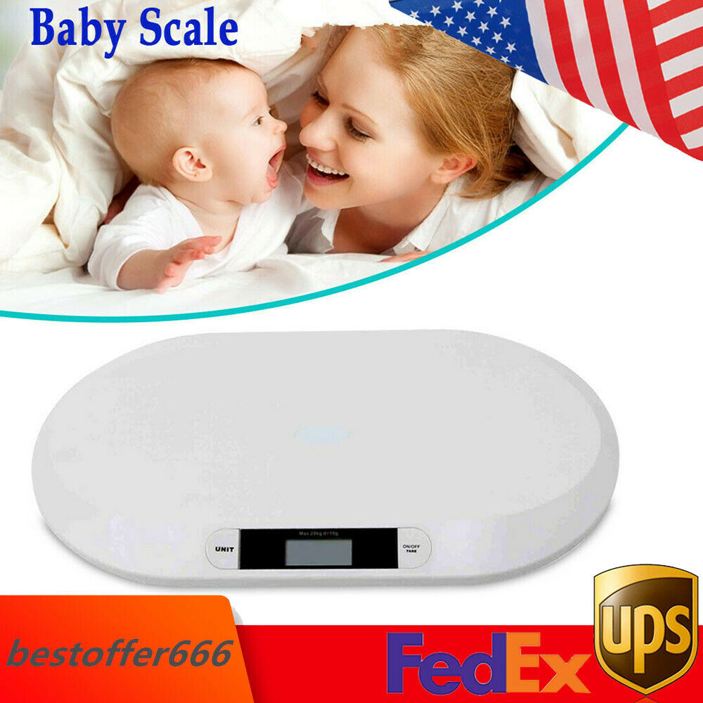 Baby Weight Scale Digital LCD Electronic Scale Body Pet Puppies Portable 20KG US