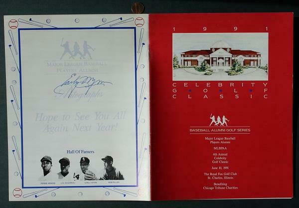1958-62 Chicago White Sox Star Early Wynn Signed Autographed 1991 Golf Program!