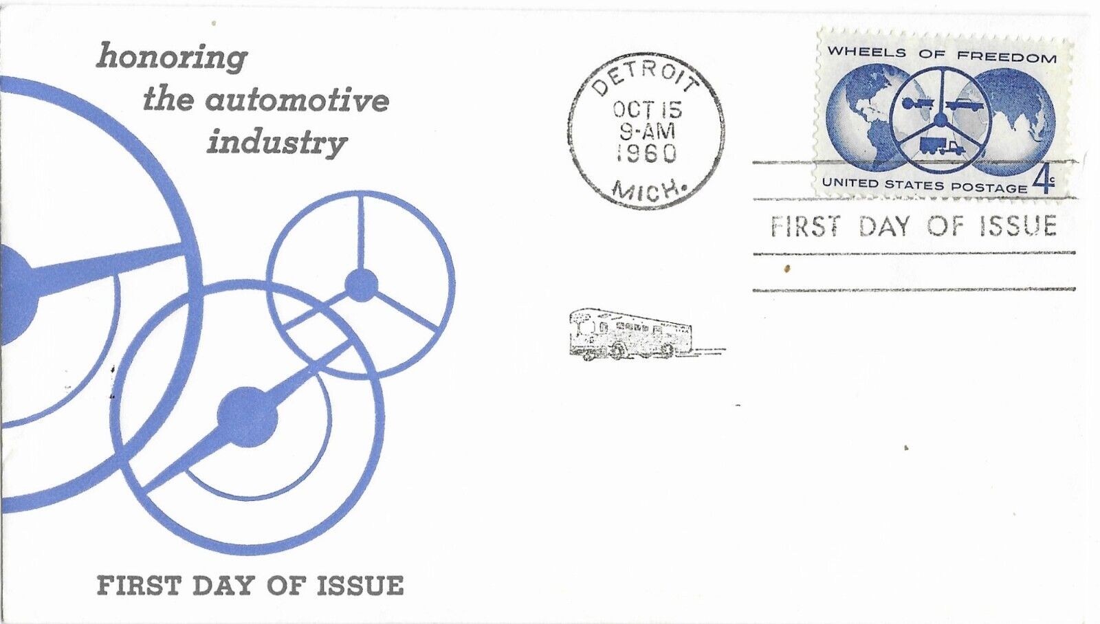 1960 Fdc, #1162, 4c Automotive Industry, Eastman Chemical Products, Inc.