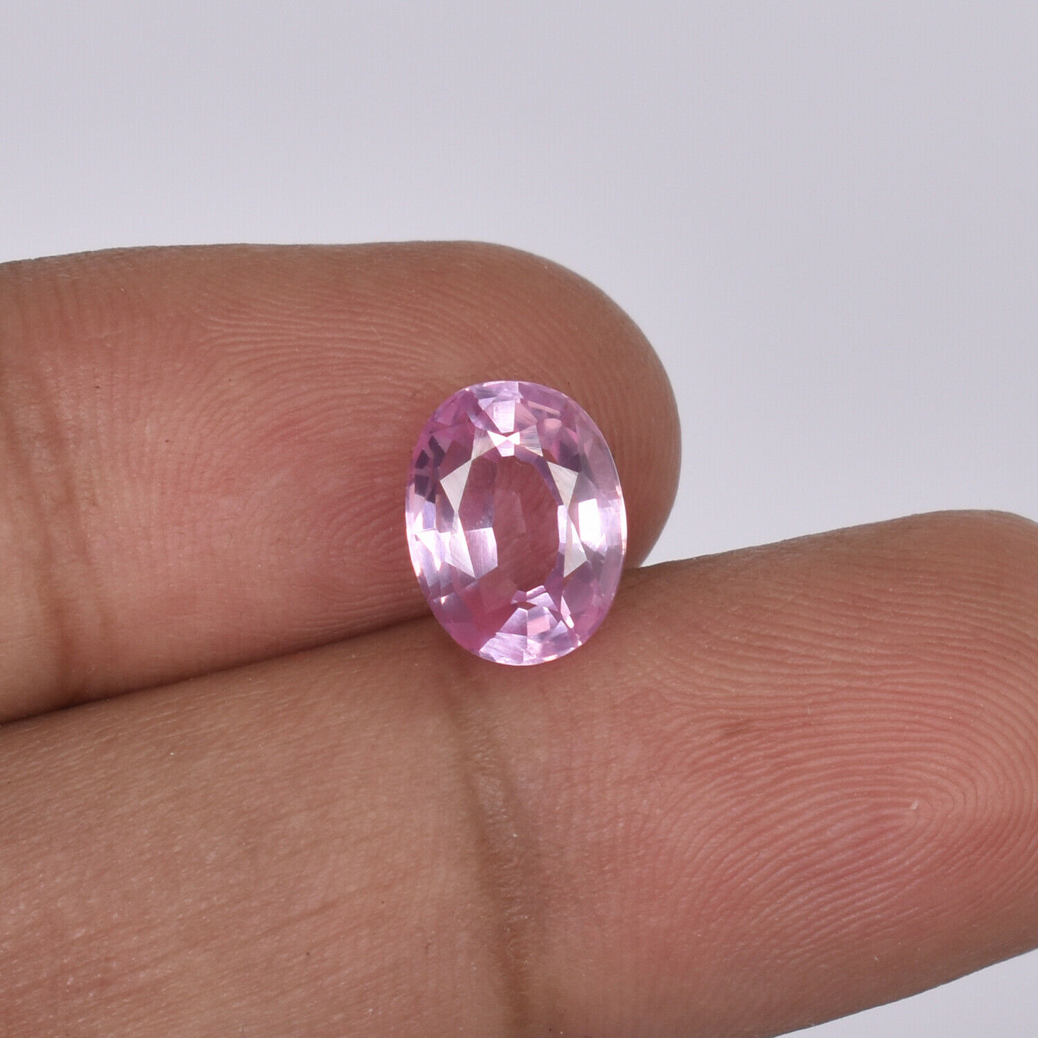 4.45 Ct Natural Pink Morganite Amazing Color Oval Cut Loose Certified Gemstone