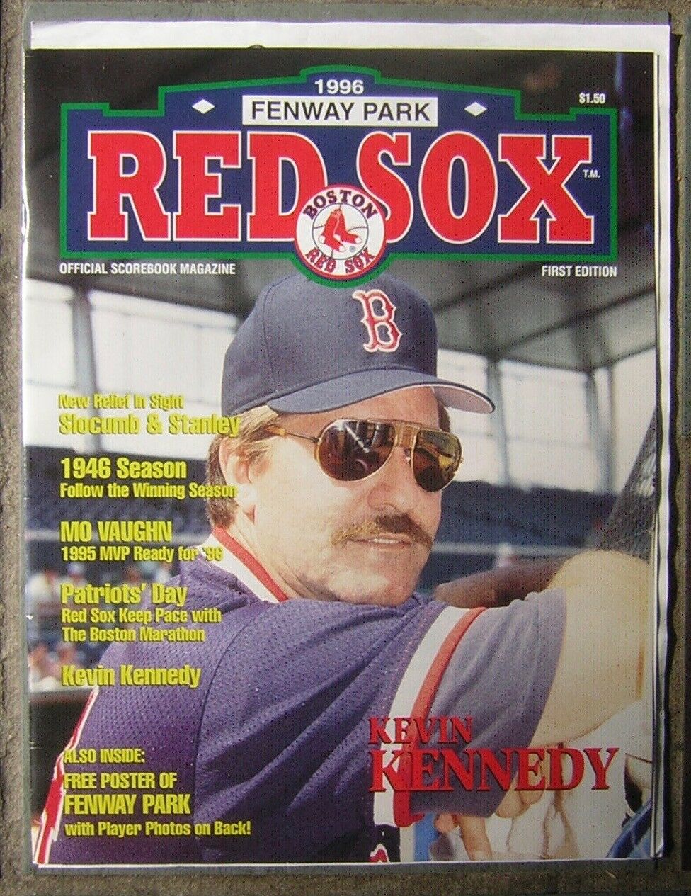 1996 Boston Red Sox Official Program - Opening Day at Fenway Park