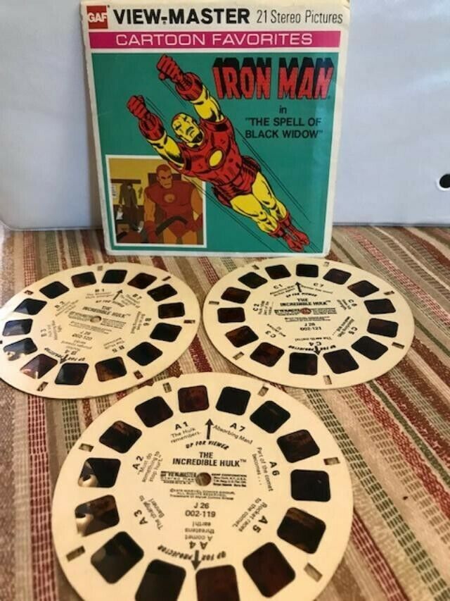 View-master Iron Man And Incredible Hulk Disks - 1977