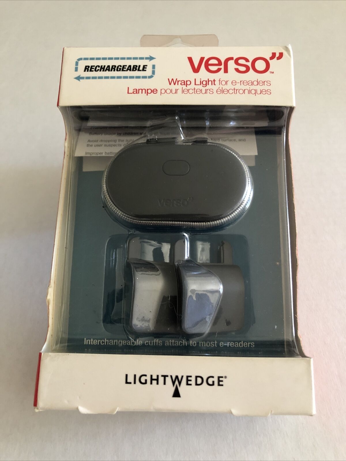 Lightwedge Verso Rechargeable Wrap Light For E-readers Brand New In Box.